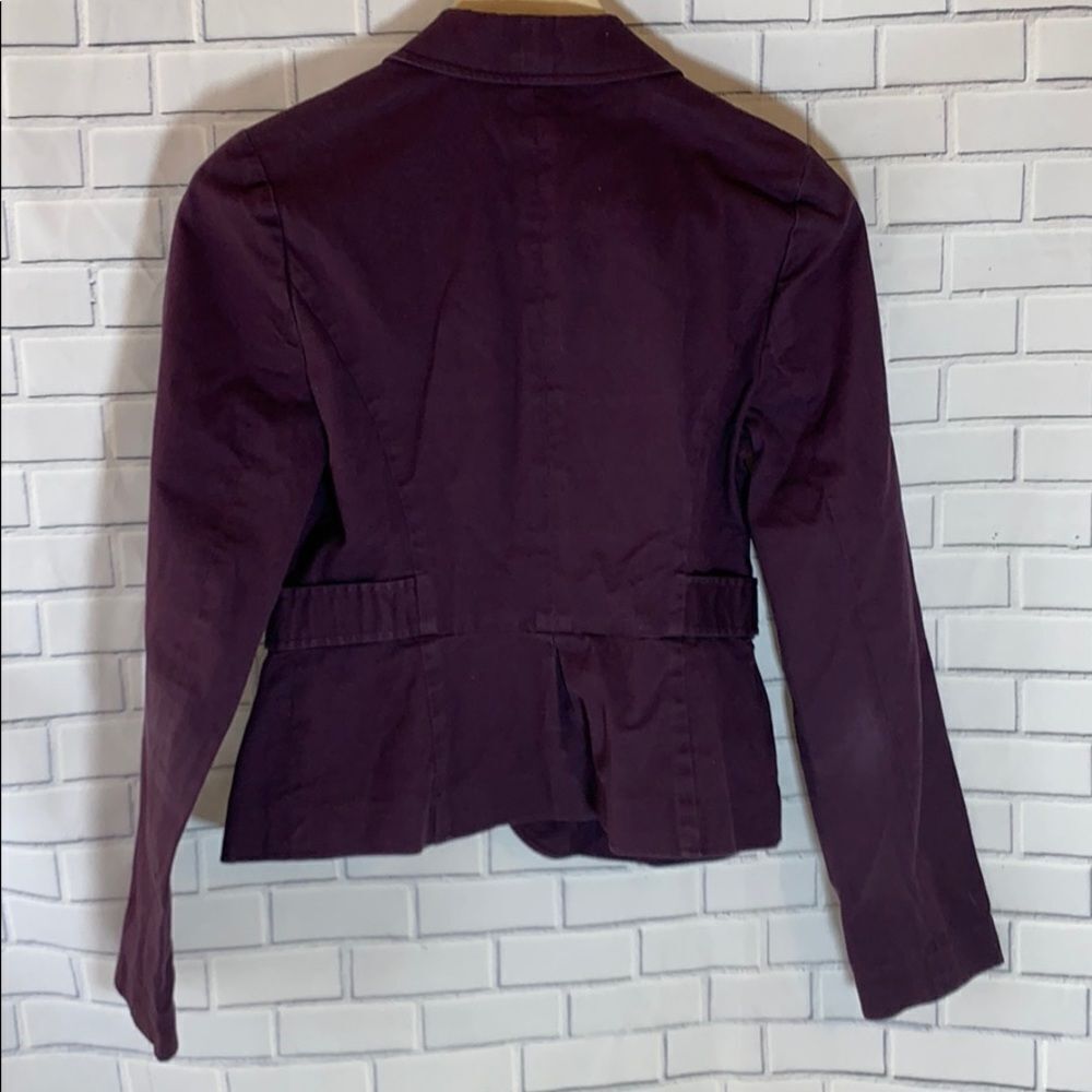 Halogen Purple Textured Three Button Blaze… - Picture 3 of 6